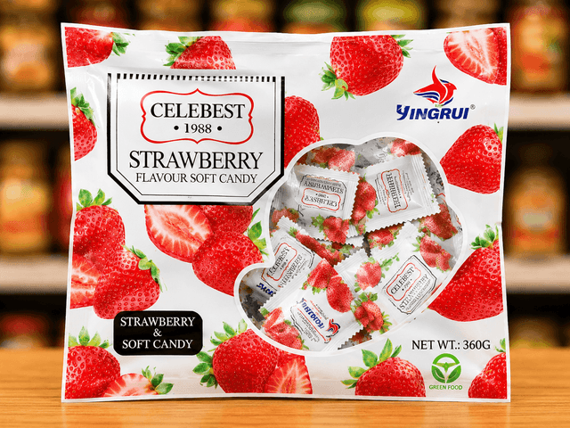 Celebest Strawberry Flavour Soft Candy (360g)