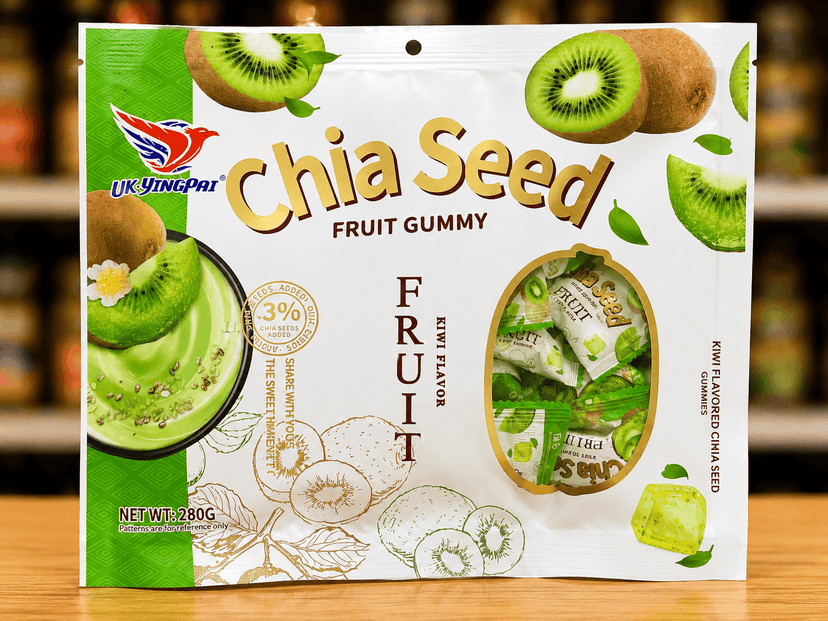 Chia Seed Fruit Gummy - Kiwi Flavor (280g)
