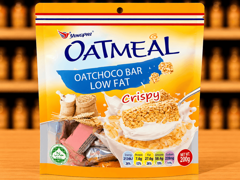 Oatmeal Oat Choco Bar - Low Fat & Crispy (200g)