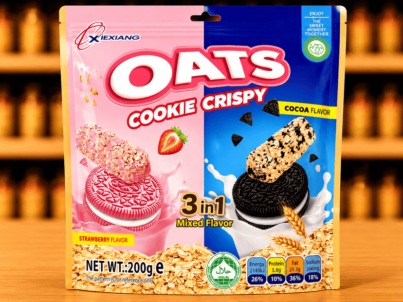 Oats Cookie Crispy - Strawberry & Cocoa Flavor (200g)